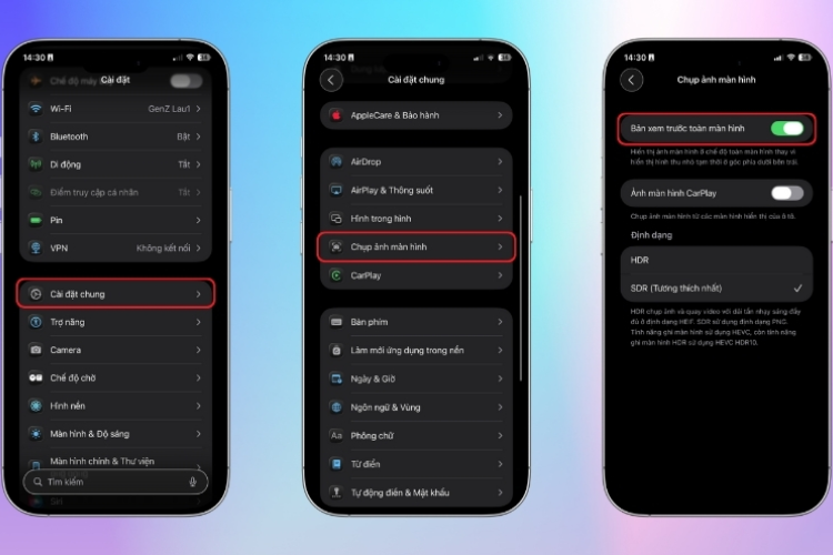 Cách tắt chế độ xem trước toàn màn hình trên iOS 26 hình 4