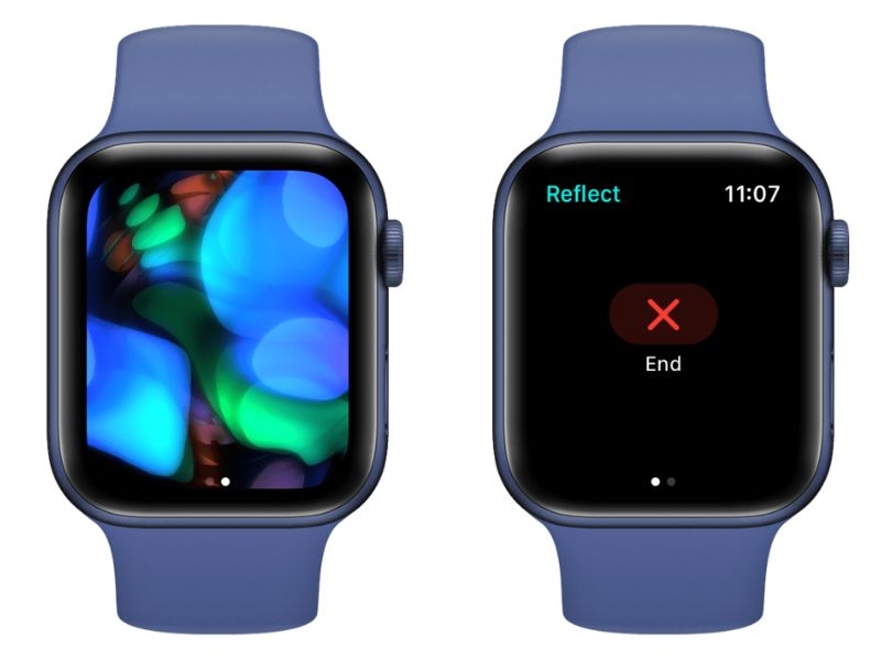 Kết thúc phiên Suy ngẫm (Reflect) để tắt đèn xanh phía sau Apple Watch tạm thời