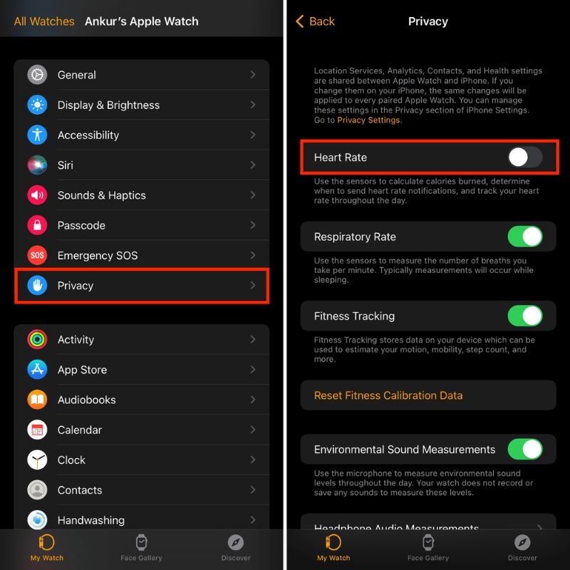 Cách tắt đèn xanh phía sau Apple Watch bằng iPhone