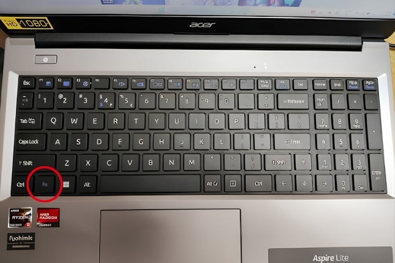 Cách tắt Fn trên laptop Acer 1