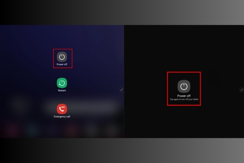 Cách tắt nguồn máy tính bảng Samsung 3