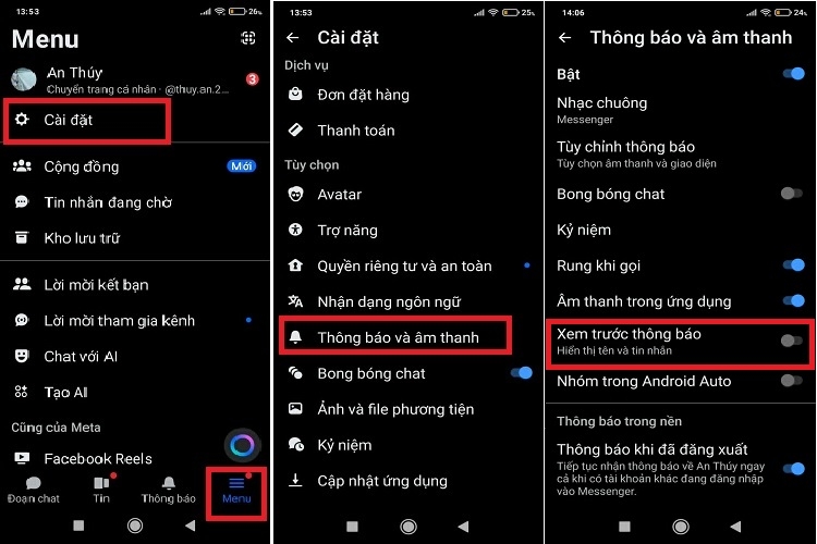 Cách tắt thông báo Messenger khi đăng xuất (Hình 7)