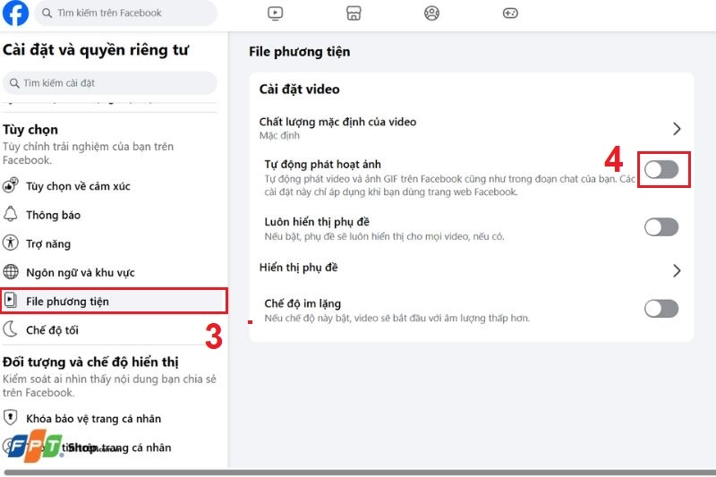 Cách tắt tự động phát video trên Facebook với iPhone, iPad ảnh 5