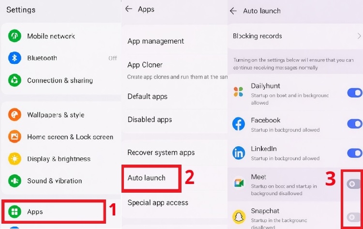 Cách tắt ứng dụng chạy ngầm trên Realme (Hình 6)