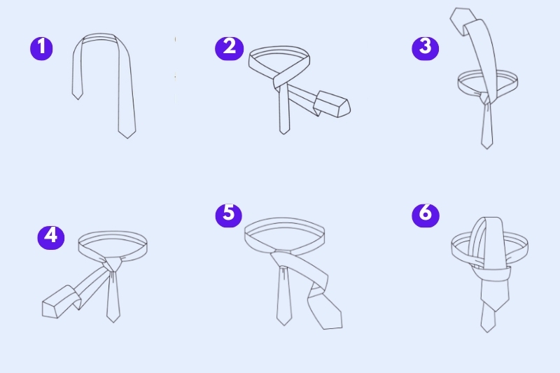 Cách thắt cà vạt Half Windsor
