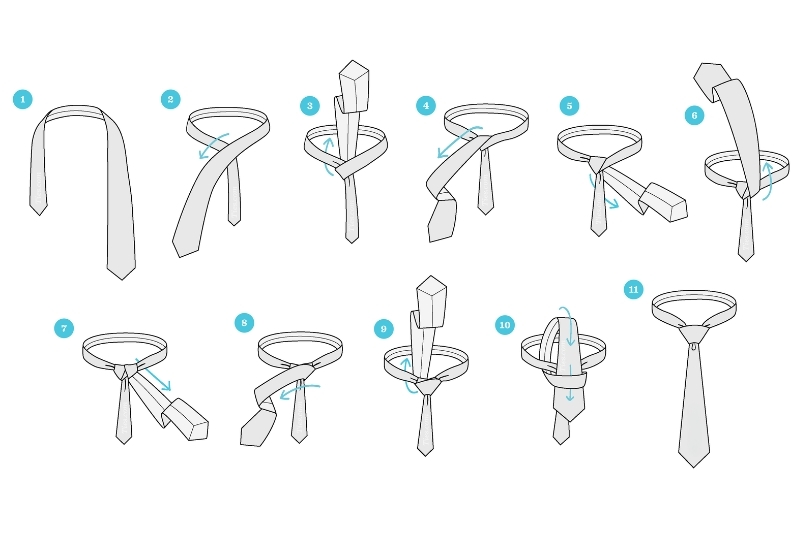 Cách thắt cà vạt Full Windsor