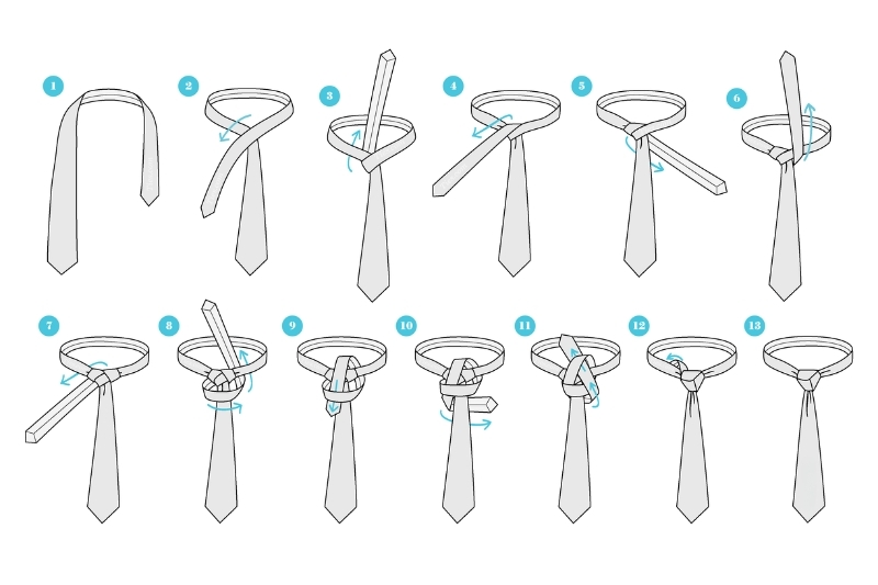 Cách thắt cà vạt nút Trinity