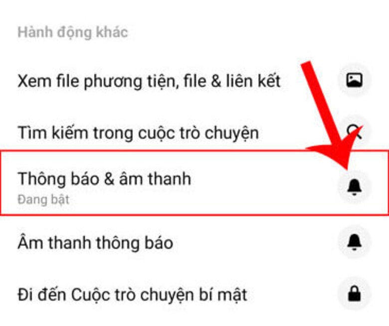 Cách thay đổi âm thanh thông báo Messenger 6
