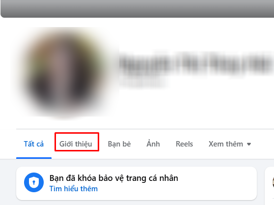 Chọn mục Giới thiệu