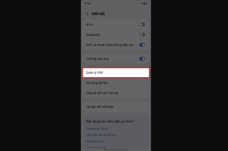 Cách thêm eSIM trên Galaxy A57 2
