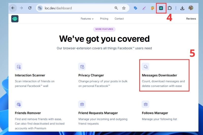 Cách thống kê tin nhắn Facebook ảnh 3