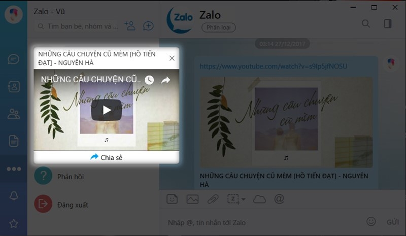 cách thu nhỏ màn hình xem nội dung Zalo trên máy tính 2