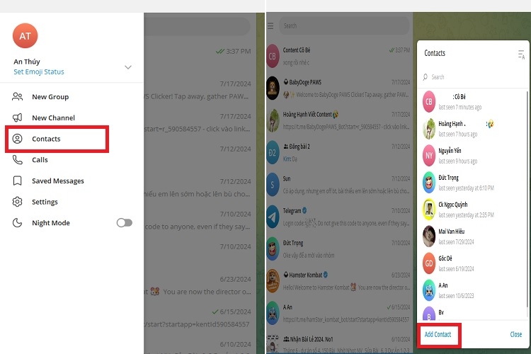 Cách tìm bạn trên Telegram bằng số điện thoại (Hình 5)