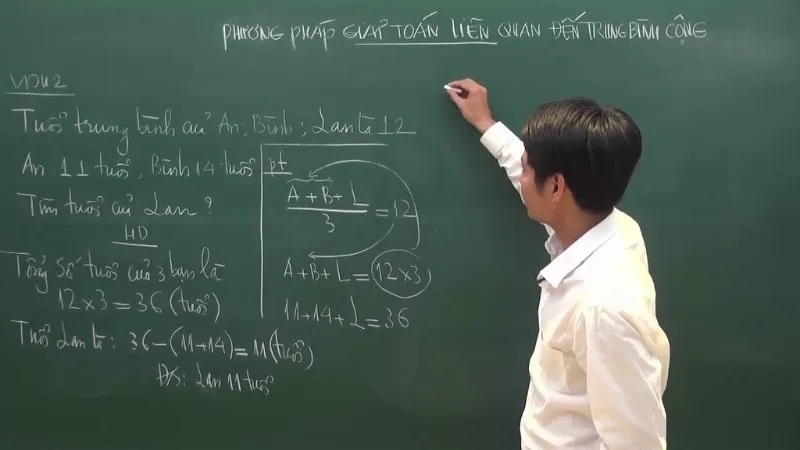 cách tính trung bình cộng 3