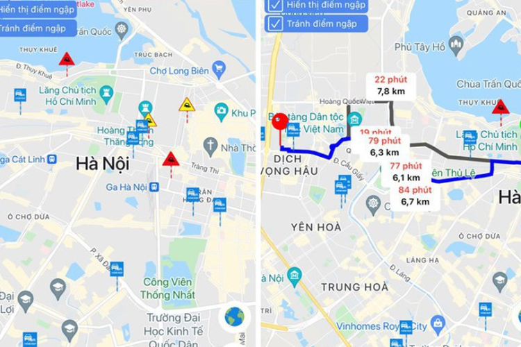 cách tra cứu các điểm ngập lụt tại Hà Nội hình 2