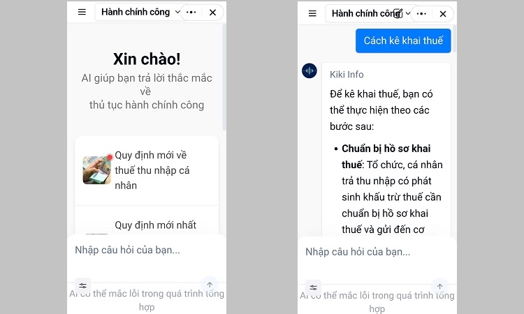 Cách tra cứu thủ tục hành chính trên Zalo (Hình 4)