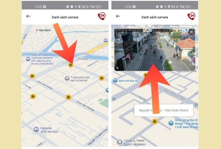 Cách tra cứu tuyến đường lắp camera phạt nguội trên VNeTraffic 4