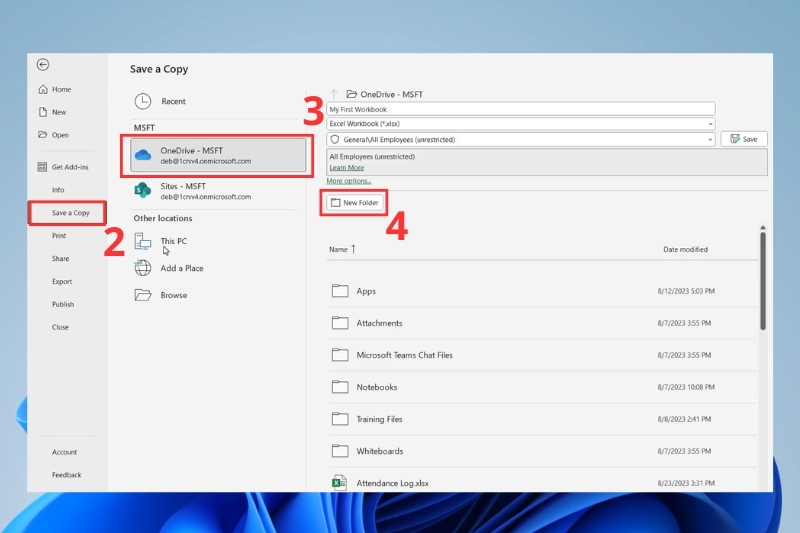 Cách tự động lưu file excel vào OneDrive ảnh 6