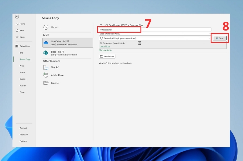 Cách tự động lưu file excel vào OneDrive ảnh 9