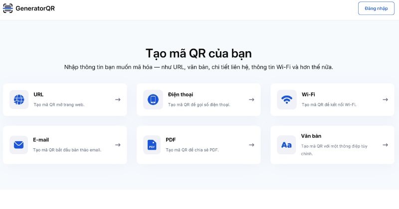 Cách tự tạo mã QR bằng iPhone thông qua website trực tuyến