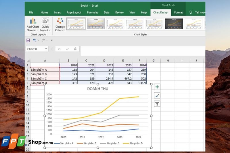 Cách vẽ biểu đồ trong Excel ảnh 7