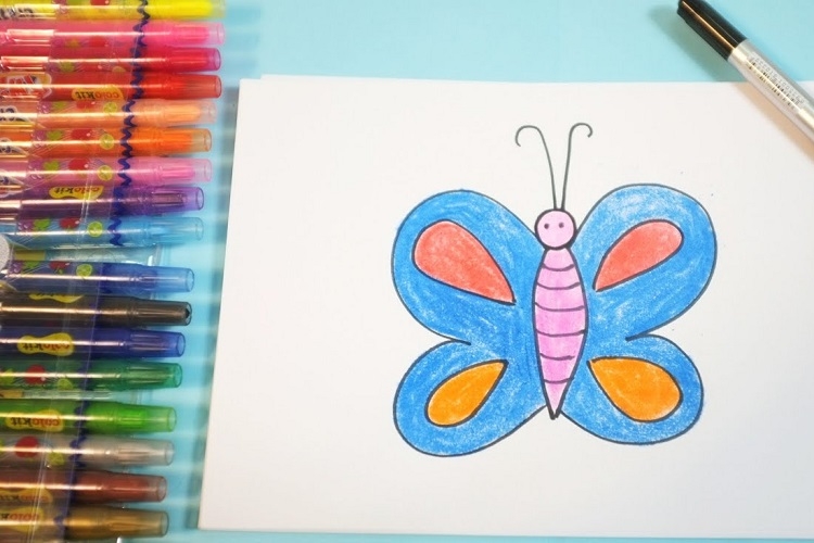 cách vẽ con bướm 14