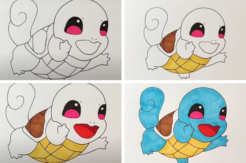 Cách vẽ Pokemon ảnh 4