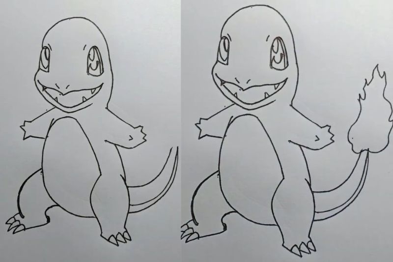 Cách vẽ Pokemon ảnh 7