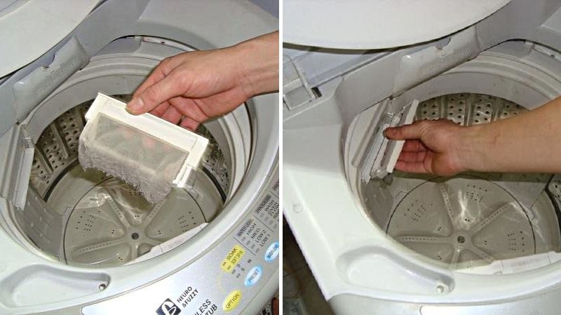 cách vệ sinh máy giặt Sanyo 5