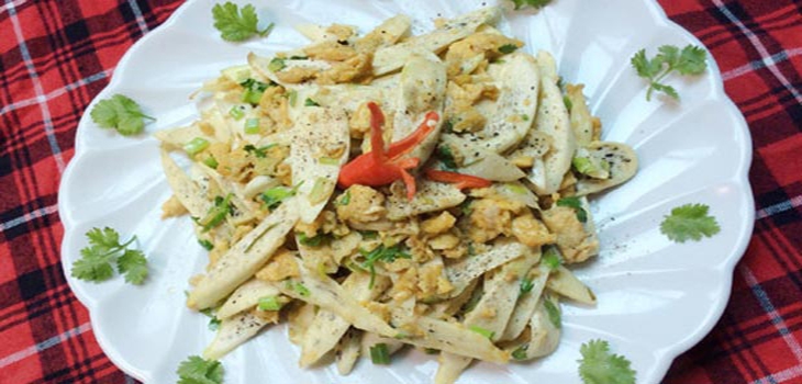 cách xào củ niễng - 10