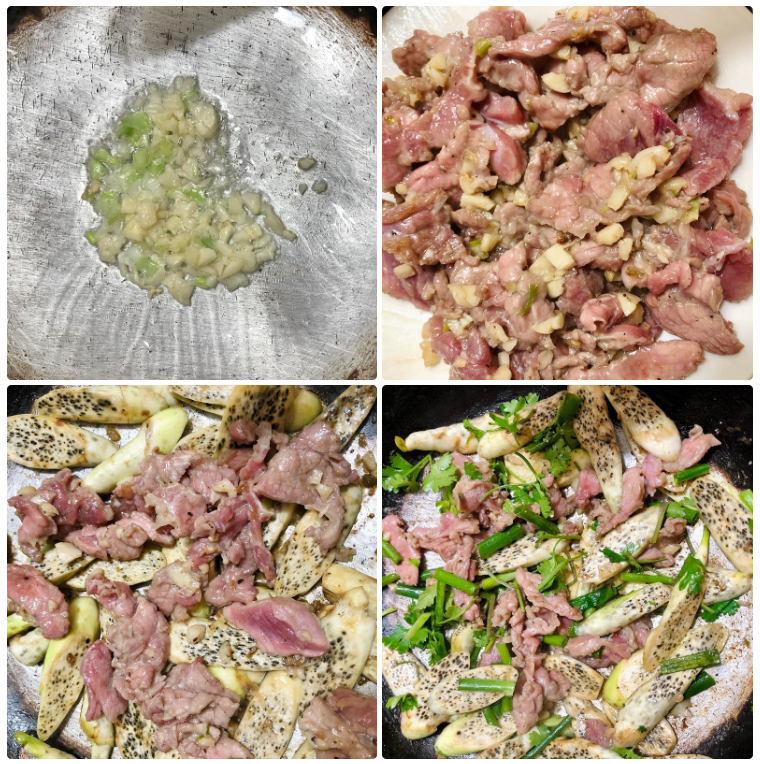 cách xào củ niễng - 4