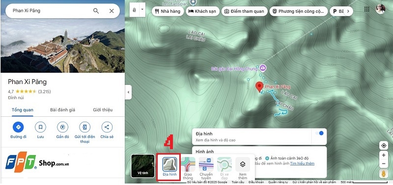 Cách xem độ cao trên Google Maps ảnh 7
