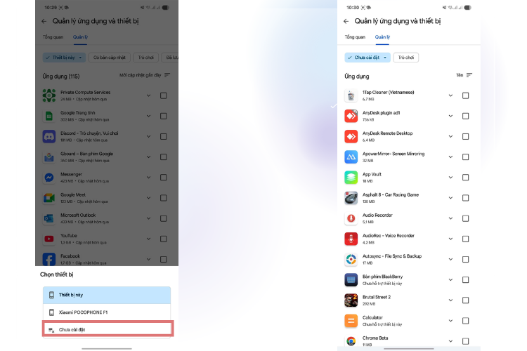 Cách xem ứng dụng đã xóa trên CH Play 2