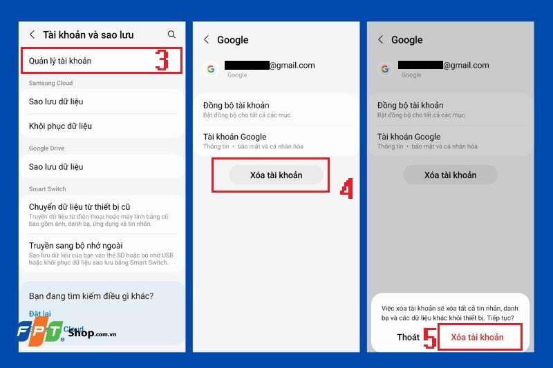 Cách xóa tài khoản google trên Android ảnh 3