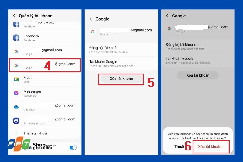 Cách xóa tài khoản google trên Android ảnh 5