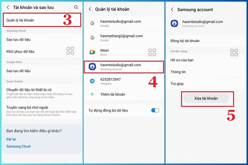 Cách xóa tài khoản Samsung ảnh 3