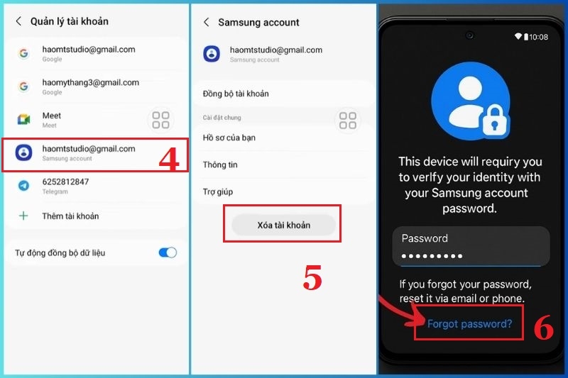 Cách xóa tài khoản Samsung ảnh 5