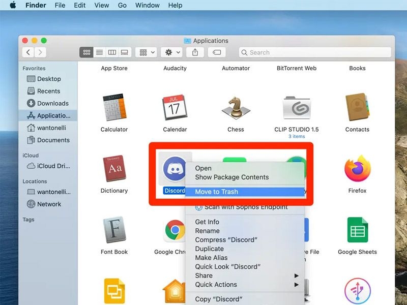 cach xoa thu muc cai dat laptop bang finder