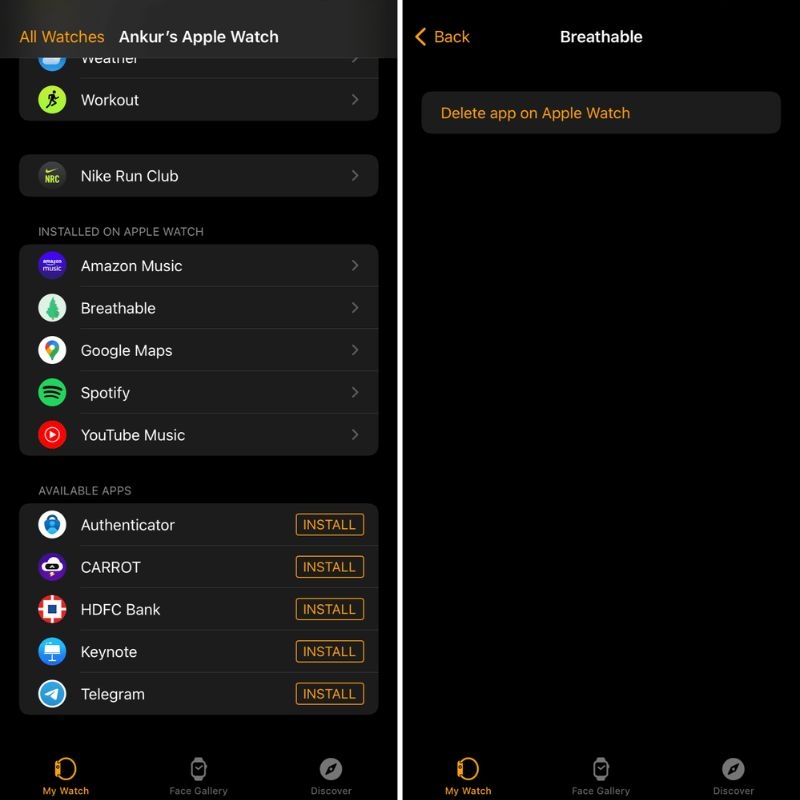Cách xóa ứng dụng trên Apple Watch bằng iPhone