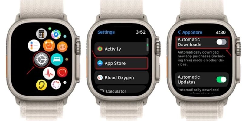Cách tắt tự động tải ứng dụng trên Apple Watch