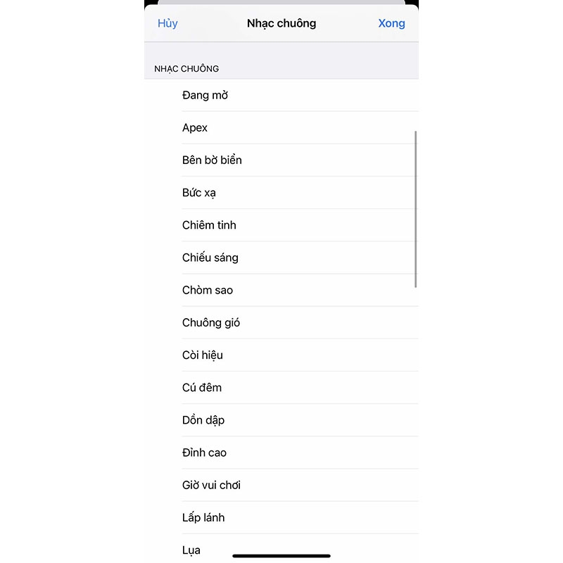 Cài đặt âm thanh cuộc gọi đến cho iPhone (Hình 11)\