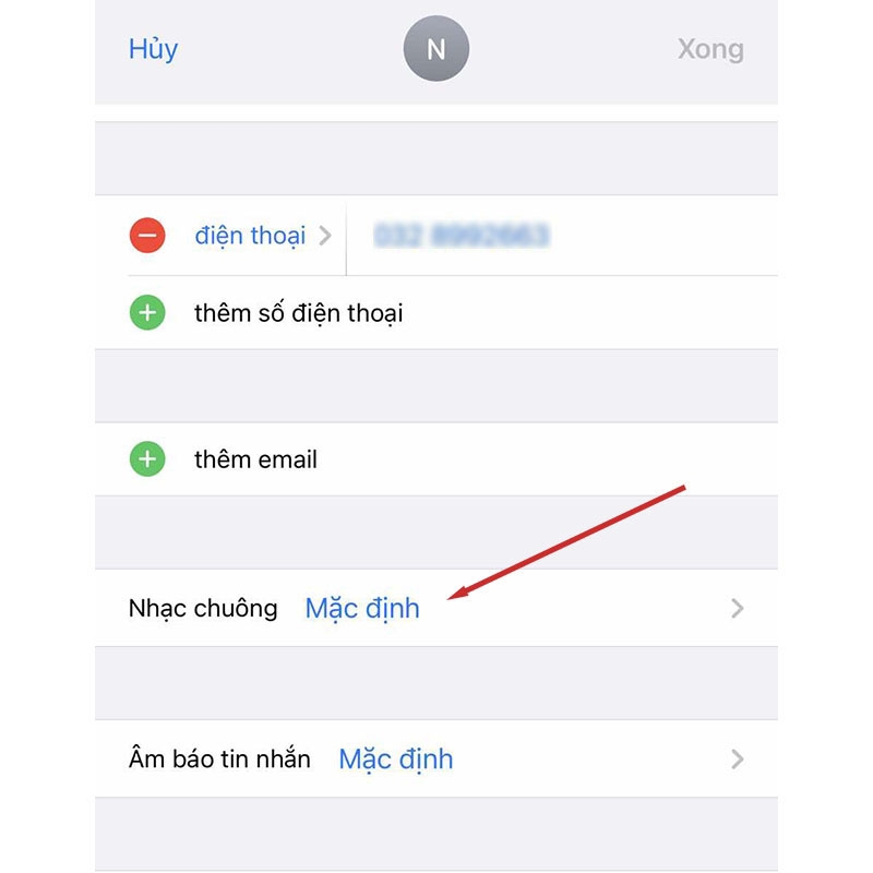 Cài đặt âm thanh cuộc gọi đến cho iPhone (Hình 9)