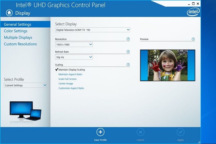 cài đặt Intel HD Graphics 13