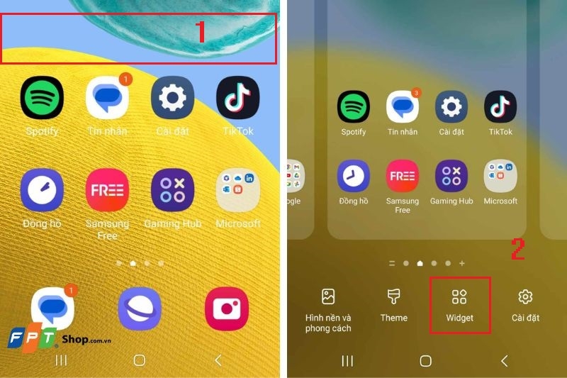 Cài đặt thanh Google trên màn hình điện thoại ảnh 2