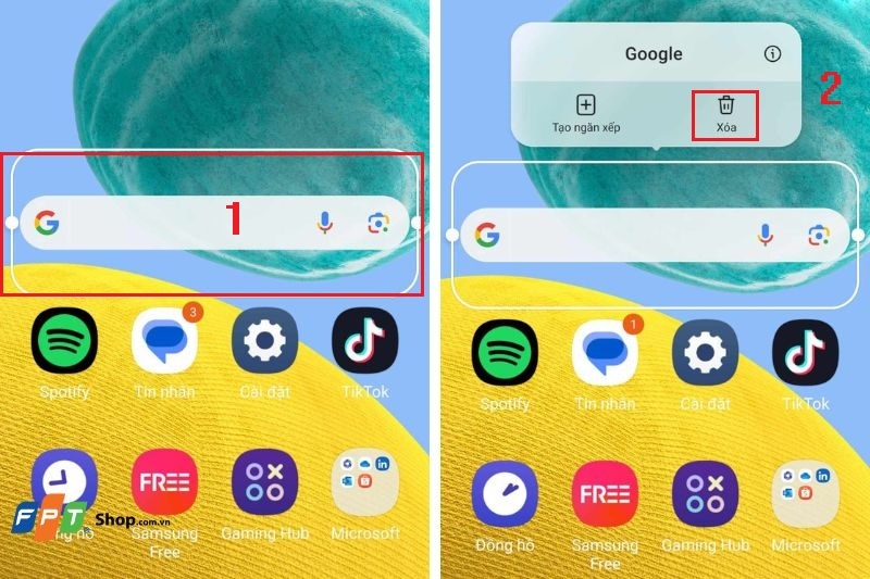 Cài đặt thanh Google trên màn hình điện thoại ảnh 4