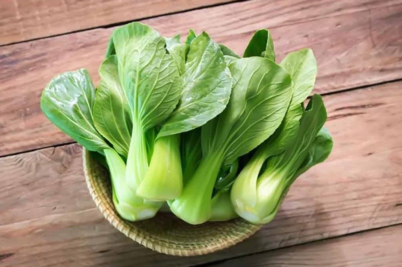 Cải thìa xào tỏi ảnh 1