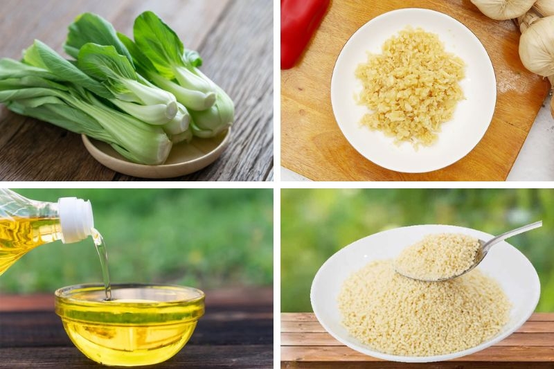 Cải thìa xào tỏi ảnh 2