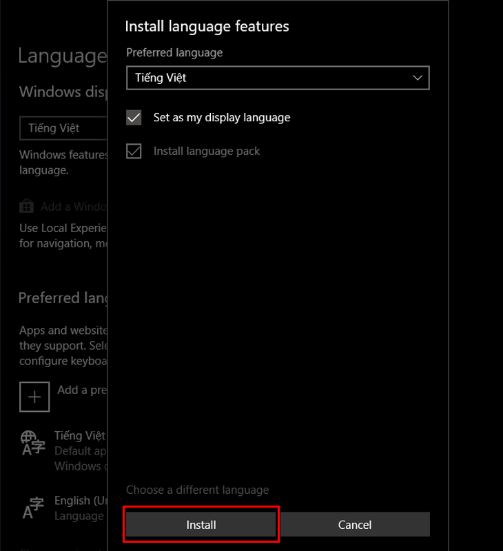 cài tiếng Việt cho Win 10 hình 10