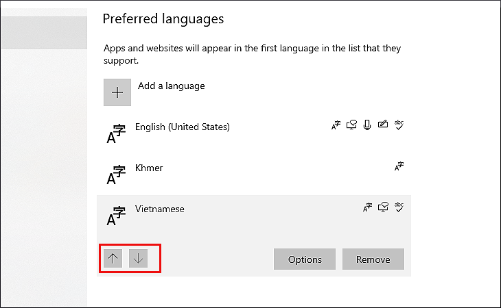 cài tiếng Việt cho Win 10 hình 7