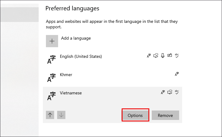 cài tiếng Việt cho Win 10 hình 8